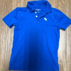 Abercrombie kids bright blue polo